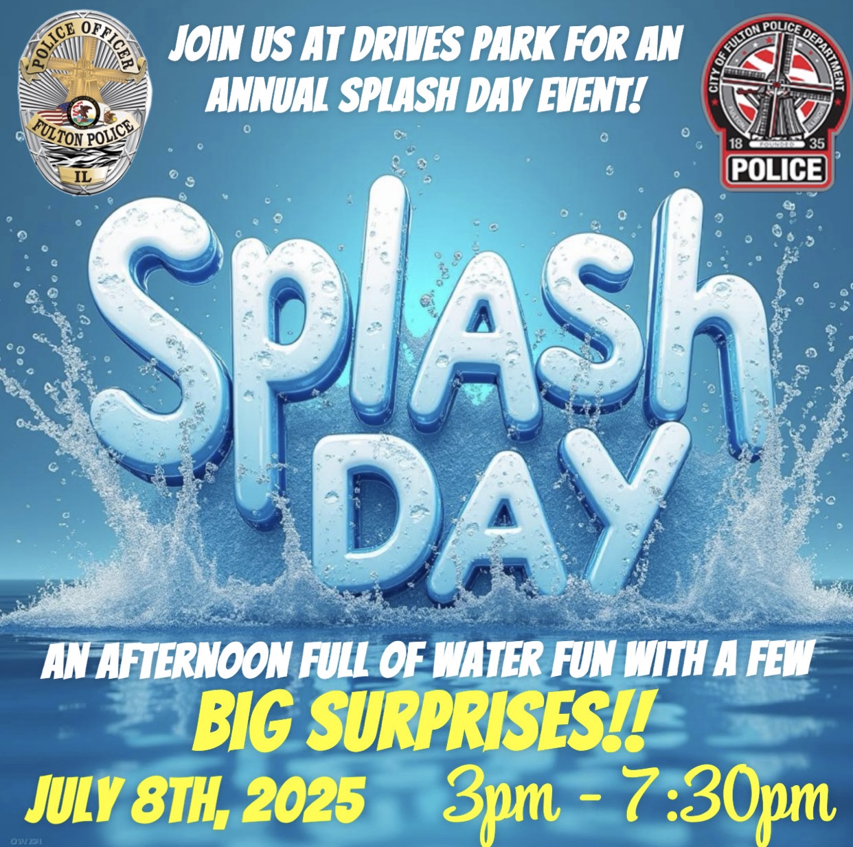 Fulton Illinois | Splash Day – July 8th